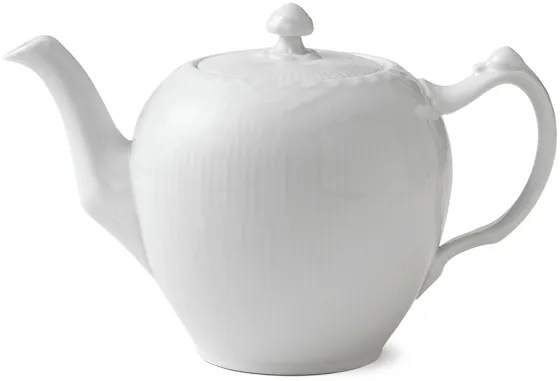 Royal Copenhagen Hvid Halvblonde tekande med låg - 100 cl